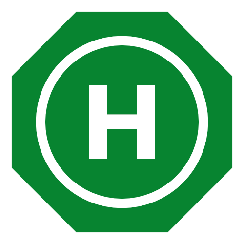 h logo